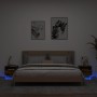 Nachttische mit LED-Lichtern, 2 Stück, geräucherte Eiche, 40x39x37 cm. von , Nachttische - Ref: Foro24-836807, Preis: 59,01 €...