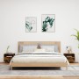 Mesitas de noche con luces LED 2 uds roble ahumado 40x39x37 cm de , Mesitas de noche - Ref: Foro24-836807, Precio: 58,94 €, D...