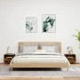 Mesitas de noche con luces LED 2 uds roble ahumado 40x39x37 cm de , Mesitas de noche - Ref: Foro24-836807, Precio: 57,44 €, D...