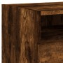 Nachttische mit LED-Lichtern, 2 Stück, geräucherte Eiche, 40x39x37 cm. von , Nachttische - Ref: Foro24-836807, Preis: 59,01 €...