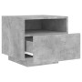 Nachttische mit LED-Lichtern, 2 Stück, Betongrau, 40x39x37 cm. von , Nachttische - Ref: Foro24-836805, Preis: 75,87 €, Rabatt: %