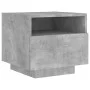 Mesitas de noche con luces LED 2 uds gris hormigón 40x39x37 cm by , Nightstands - Ref: Foro24-836805, Price: 79,17 €, Discoun...