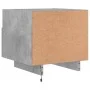Nachttische mit LED-Lichtern, 2 Stück, Betongrau, 40x39x37 cm. von , Nachttische - Ref: Foro24-836805, Preis: 78,06 €, Rabatt: %