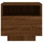 Mesitas de noche con luces LED 2 uds marrón roble 40x39x37 cm by , Nightstands - Ref: Foro24-836811, Price: 74,38 €, Discount: %