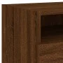 Nachttische mit LED-Lichtern, 2 Stück, Eiche Braun, 40x39x37 cm. von , Nachttische - Ref: Foro24-836811, Preis: 74,38 €, Raba...