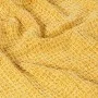 Manta de algodón amarillo mostaza 160x210 cm de vidaXL, Mantas - Ref: Foro24-133762, Precio: 37,04 €, Descuento: %