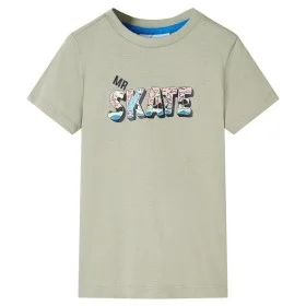 Camiseta infantil caqui claro 128 de , Camisetas para niños - Ref: Foro24-12567, Precio: 7,93 €, Descuento: %