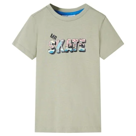 Kinder T-Shirt in hellem Khaki, Größe 128. von , Kinder-T-Shirts - Ref: Foro24-12567, Preis: 7,93 €, Rabatt: %