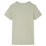 Camiseta infantil caqui claro 104 de , Camisetas para niños - Ref: Foro24-12565, Precio: 7,93 €, Descuento: %
