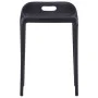 Taburetes apilables 4 unidades plástico negro by vidaXL, Kitchen stools - Ref: Foro24-247281, Price: 155,93 €, Discount: %