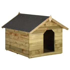 Garden dog house open roof impregnated pine wood by vidaXL, Dog kennels - Ref: Foro24-45151, Price: 220,47 €, Discount: %