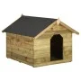 Gartenhundehütte mit offenem Dach aus imprägniertem Kiefernholz von vidaXL, Hundehütten - Ref: Foro24-45151, Preis: 220,47 €,...