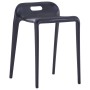 Stapelbare Hocker, 4 Stück, schwarzem Kunststoff. von vidaXL, Küchenhocker - Ref: Foro24-247281, Preis: 170,45 €, Rabatt: %
