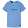 Camiseta infantil azul medio 116 de , Camisetas para niños - Ref: Foro24-11741, Precio: 8,19 €, Descuento: %