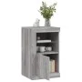 Bedside tables LED lights 2 pcs Sonoma gray engineered wood by , Lockers and storage cabinets - Ref: Foro24-836641, Price: 10...