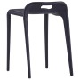 Stapelbare Hocker, 4 Stück, schwarzem Kunststoff. von vidaXL, Küchenhocker - Ref: Foro24-247281, Preis: 170,45 €, Rabatt: %