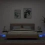 Bedside tables with LED lights 2 units white 40x39x37 cm by , Nightstands - Ref: Foro24-836799, Price: 71,55 €, Discount: %