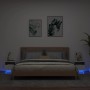 Nachttische mit LED-Leuchten 2 Einheiten weiß 40x39x37 cm von , Nachttische - Ref: Foro24-836799, Preis: 73,75 €, Rabatt: %