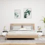 Nachttische mit LED-Leuchten 2 Einheiten weiß 40x39x37 cm von , Nachttische - Ref: Foro24-836799, Preis: 71,55 €, Rabatt: %