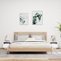 Nachttische mit LED-Leuchten 2 Einheiten weiß 40x39x37 cm von , Nachttische - Ref: Foro24-836799, Preis: 73,75 €, Rabatt: %