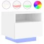Bedside tables with LED lights 2 units white 40x39x37 cm by , Nightstands - Ref: Foro24-836799, Price: 71,55 €, Discount: %