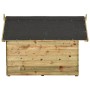 Gartenhundehütte mit offenem Dach aus imprägniertem Kiefernholz von vidaXL, Hundehütten - Ref: Foro24-45151, Preis: 208,37 €,...