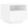 Bedside tables with LED lights 2 units white 40x39x37 cm by , Nightstands - Ref: Foro24-836799, Price: 71,55 €, Discount: %