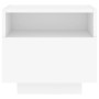 Nachttische mit LED-Leuchten 2 Einheiten weiß 40x39x37 cm von , Nachttische - Ref: Foro24-836799, Preis: 73,75 €, Rabatt: %