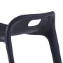 Stapelbare Hocker, 4 Stück, schwarzem Kunststoff. von vidaXL, Küchenhocker - Ref: Foro24-247281, Preis: 170,45 €, Rabatt: %