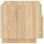 Bedside table with LED lights Sonoma oak 40x39x37 cm by , Nightstands - Ref: Foro24-836802, Price: 52,03 €, Discount: %