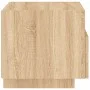 Bedside table with LED lights Sonoma oak 40x39x37 cm by , Nightstands - Ref: Foro24-836802, Price: 50,35 €, Discount: %