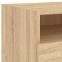 Bedside table with LED lights Sonoma oak 40x39x37 cm by , Nightstands - Ref: Foro24-836802, Price: 52,03 €, Discount: %