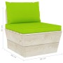 Sofá de palets de jardín 3 plazas con cojines madera de abeto by vidaXL, Garden sets - Ref: Foro24-3063407, Price: 246,72 €, ...