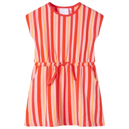 Vestido infantil con cordón rosa y rojo 128 de , Vestidos de niños - Ref: Foro24-11357, Precio: 11,40 €, Descuento: %