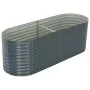 Arriate de acero galvanizado gris 240x80x81 cm de vidaXL, Maceteros y jardineras - Ref: Foro24-45523, Precio: 205,22 €, Descu...