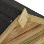 Gartenhundehütte mit offenem Dach aus imprägniertem Kiefernholz von vidaXL, Hundehütten - Ref: Foro24-45151, Preis: 220,47 €,...