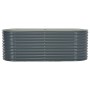 Gray galvanized steel flower bed 240x80x81 cm by vidaXL, Pots and planters - Ref: Foro24-45523, Price: 170,68 €, Discount: %