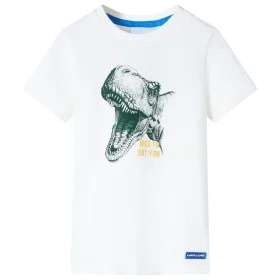 Ecrufarbenes Kinder-T-Shirt 92 von , Kinder-T-Shirts - Ref: Foro24-11729, Preis: 8,19 €, Rabatt: %