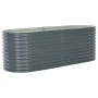 Arriate de acero galvanizado gris 240x80x81 cm de vidaXL, Maceteros y jardineras - Ref: Foro24-45523, Precio: 205,22 €, Descu...