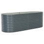 Gray galvanized steel flower bed 240x80x81 cm by vidaXL, Pots and planters - Ref: Foro24-45523, Price: 170,68 €, Discount: %