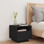 Mesita de noche con luces LED negro 40x39x37 cm de , Mesitas de noche - Ref: Foro24-836800, Precio: 60,20 €, Descuento: %