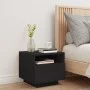 Nightstand with LED lights black 40x39x37 cm by , Nightstands - Ref: Foro24-836800, Price: 58,33 €, Discount: %