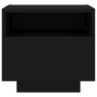 Mesita de noche con luces LED negro 40x39x37 cm de , Mesitas de noche - Ref: Foro24-836800, Precio: 60,20 €, Descuento: %