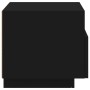 Mesita de noche con luces LED negro 40x39x37 cm de , Mesitas de noche - Ref: Foro24-836800, Precio: 60,20 €, Descuento: %