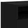 Nightstand with LED lights black 40x39x37 cm by , Nightstands - Ref: Foro24-836800, Price: 58,33 €, Discount: %