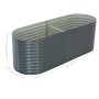 Gray galvanized steel flower bed 240x80x81 cm by vidaXL, Pots and planters - Ref: Foro24-45523, Price: 170,68 €, Discount: %