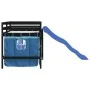 Cama alta para niños con cortinas madera pino azul 90x190 cm de , Camas y somieres - Ref: Foro24-3207034, Precio: 273,31 €, D...