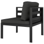 Set muebles de jardín 6 pzas y cojines aluminio gris antracita