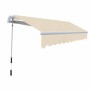 Toldo plegable de operación manual 300 cm crema en Toldos | Comprar online en Foro24