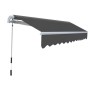Toldo plegable de operación manual 300 cm antracita en Toldos | Comprar online en Foro24
